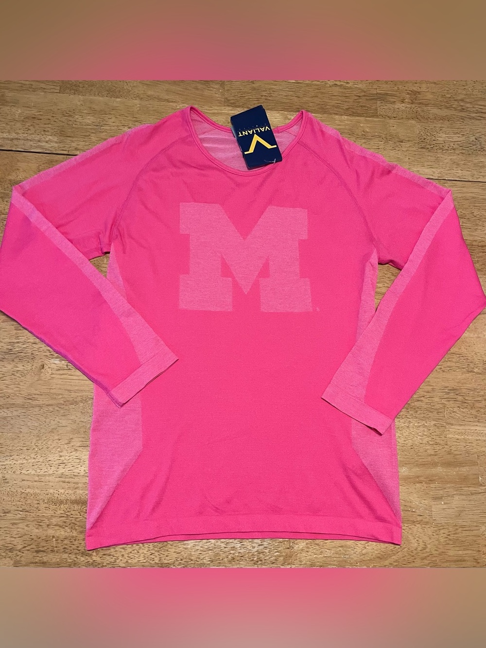 RARE Valiant University of Michigan Wolverines Long Sleeve Top, Women’s XL NWT
